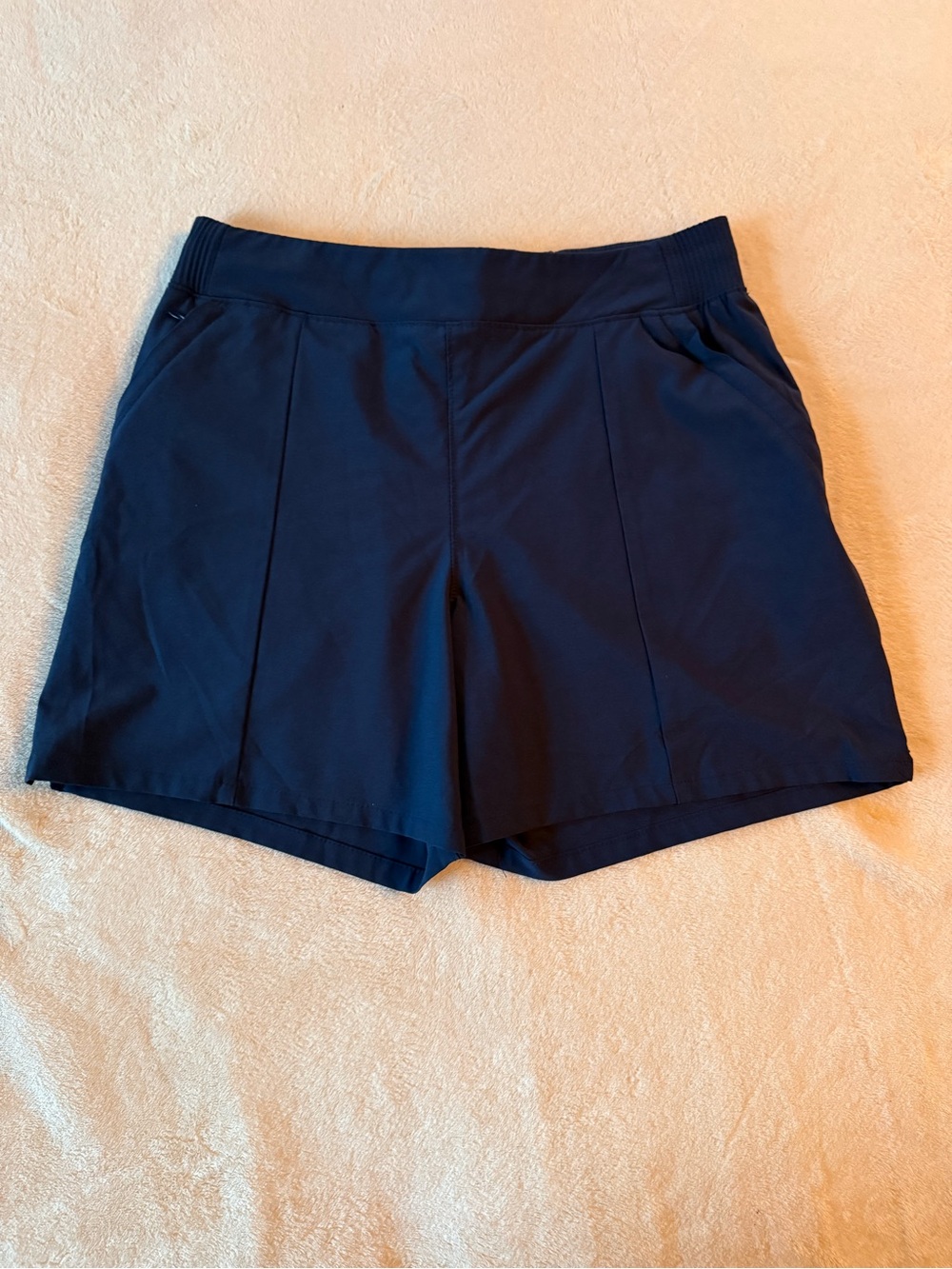 Columbia Navy High-Waist Active Shorts